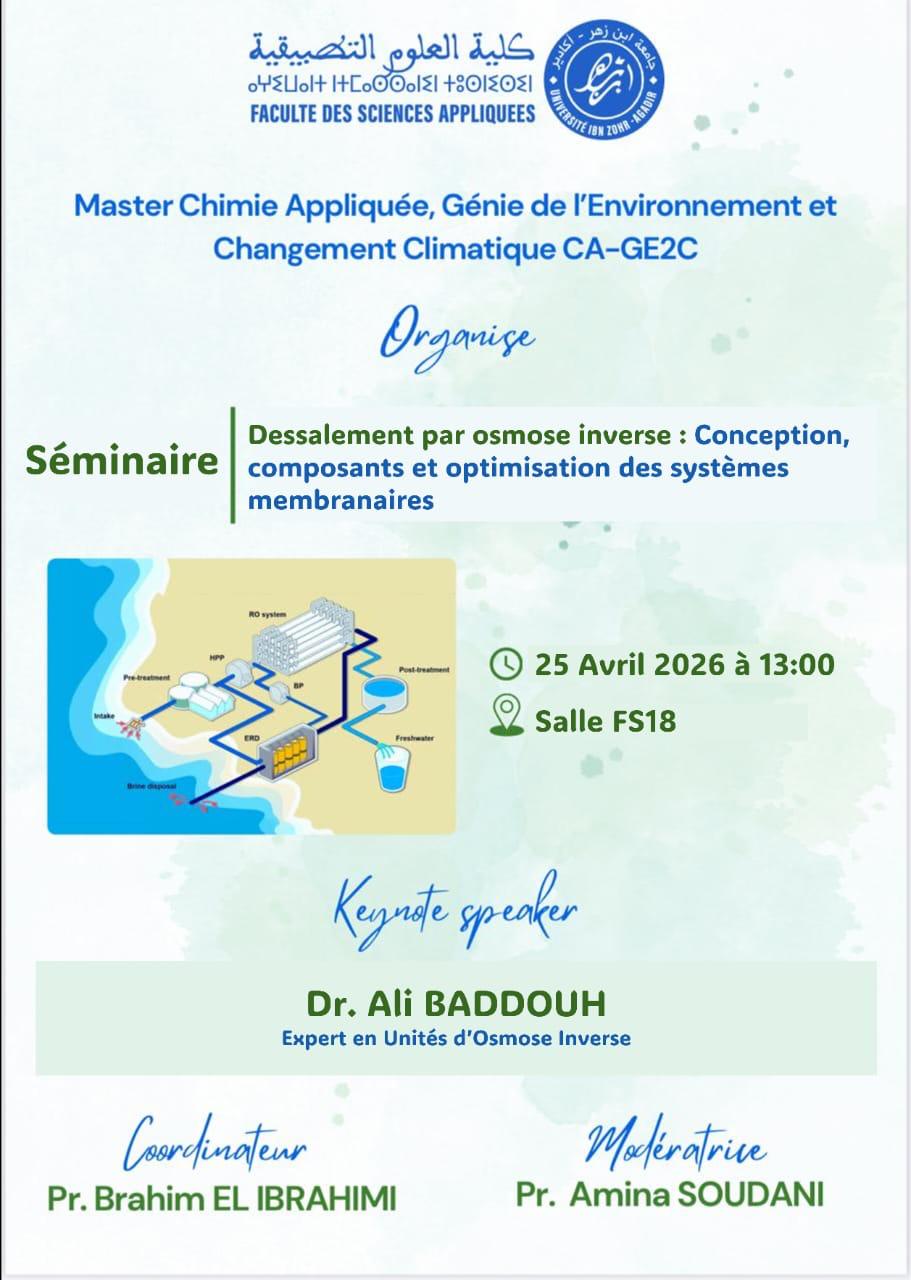 Déssalement des Eaux par Osmose Inverse